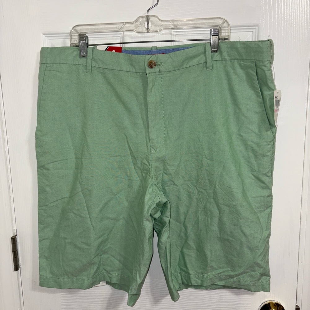 Izod Mint Green Flat Front Shorts